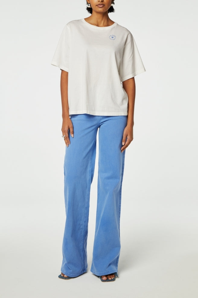 Fay Poem Blue T-shirt Fabienne chapot - second hand