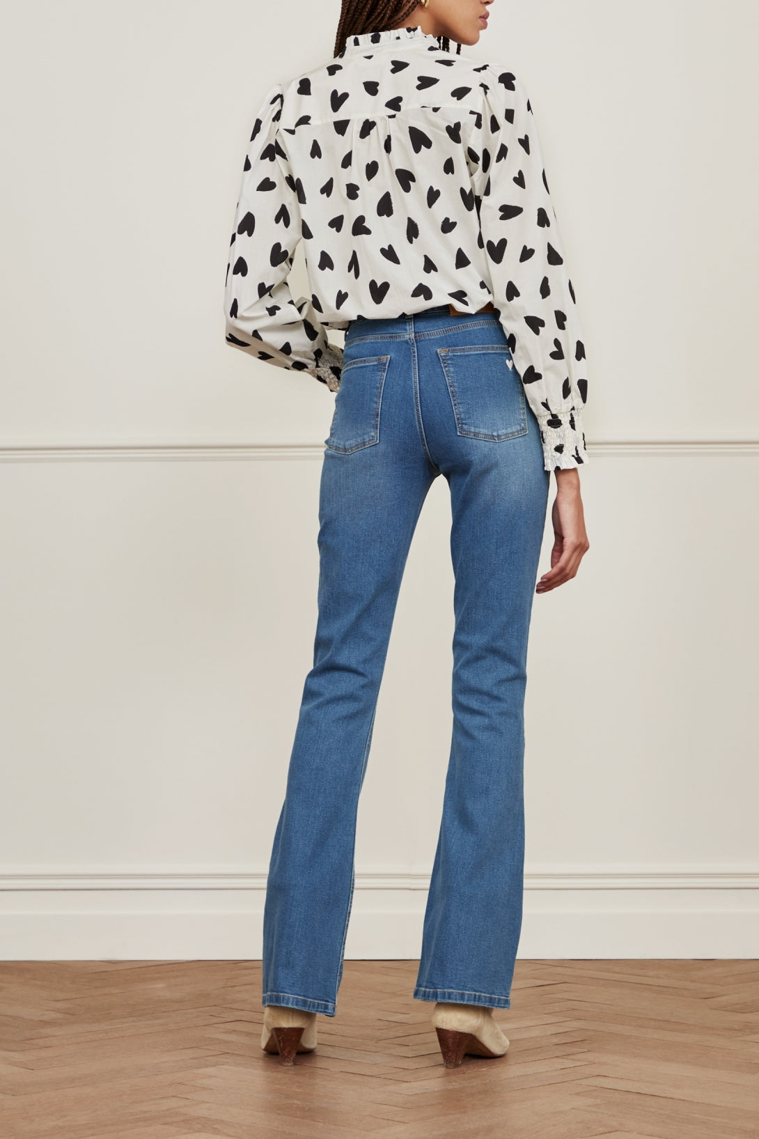 Eva Denim Flare Trousers Fabienne chapot - second hand