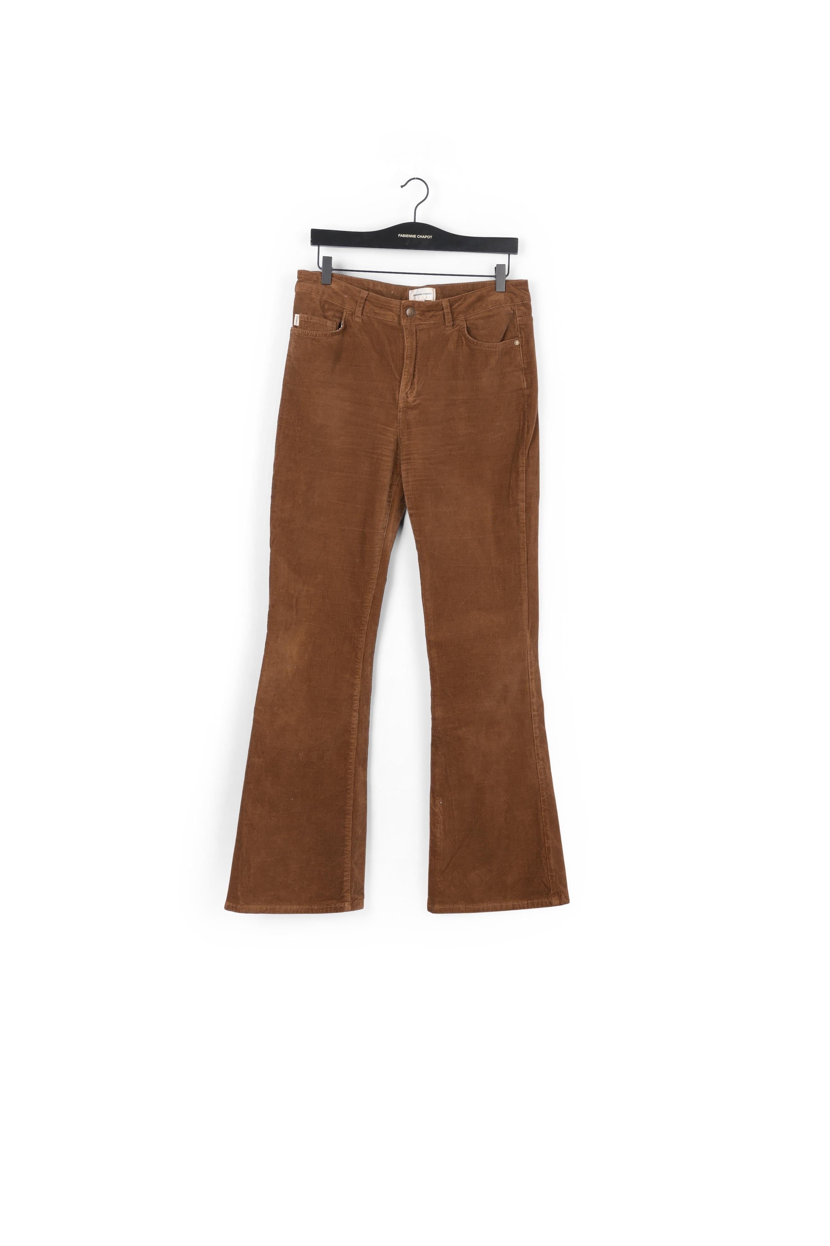 Eva Corduroy Flare Trousers Fabienne chapot - second hand