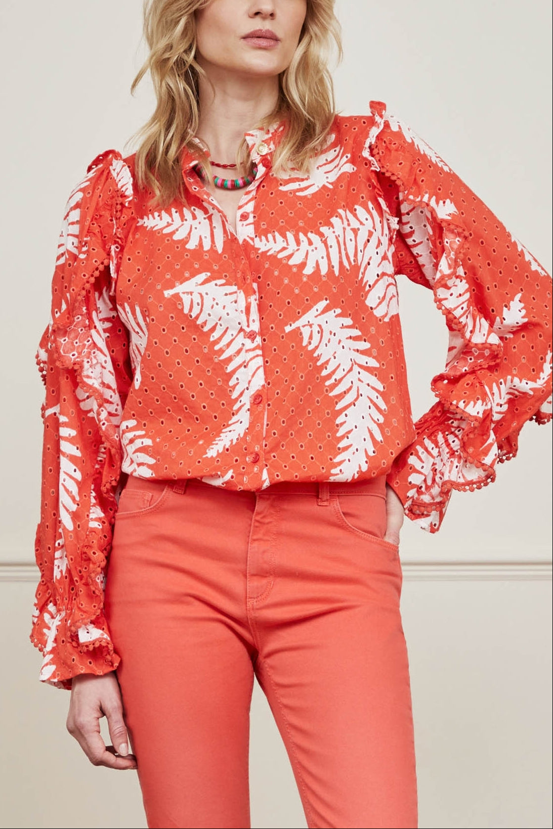 Josie Broderie Blouse Fabienne chapot - second hand