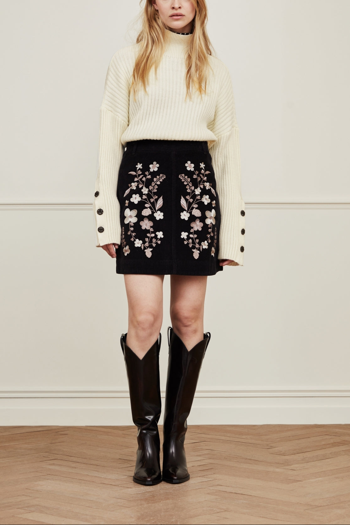 Victoria Embro skirt Fabienne chapot - second hand