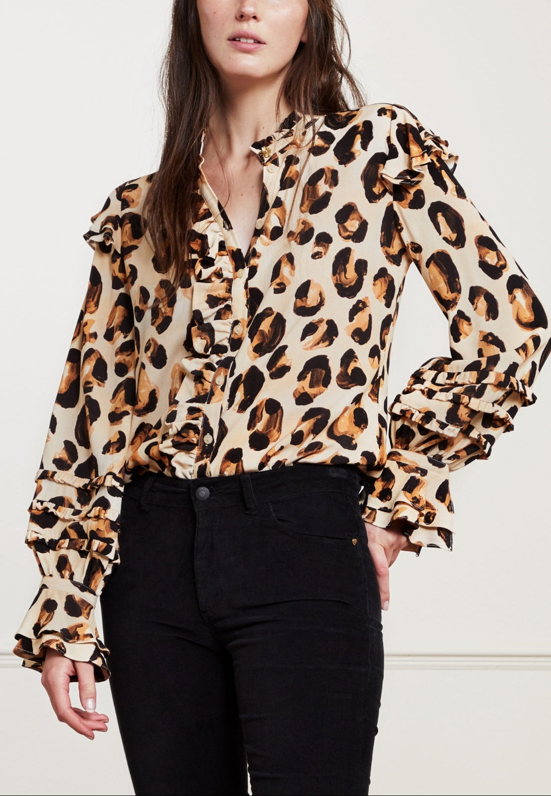 Leo Frill Blouse Fabienne chapot - second hand