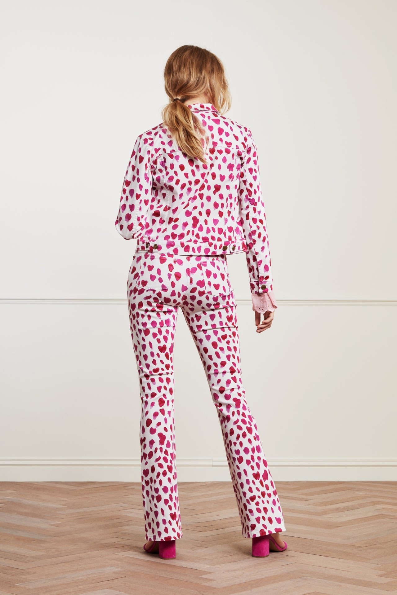 Eva Printed Flare Trousers Fabienne chapot - second hand