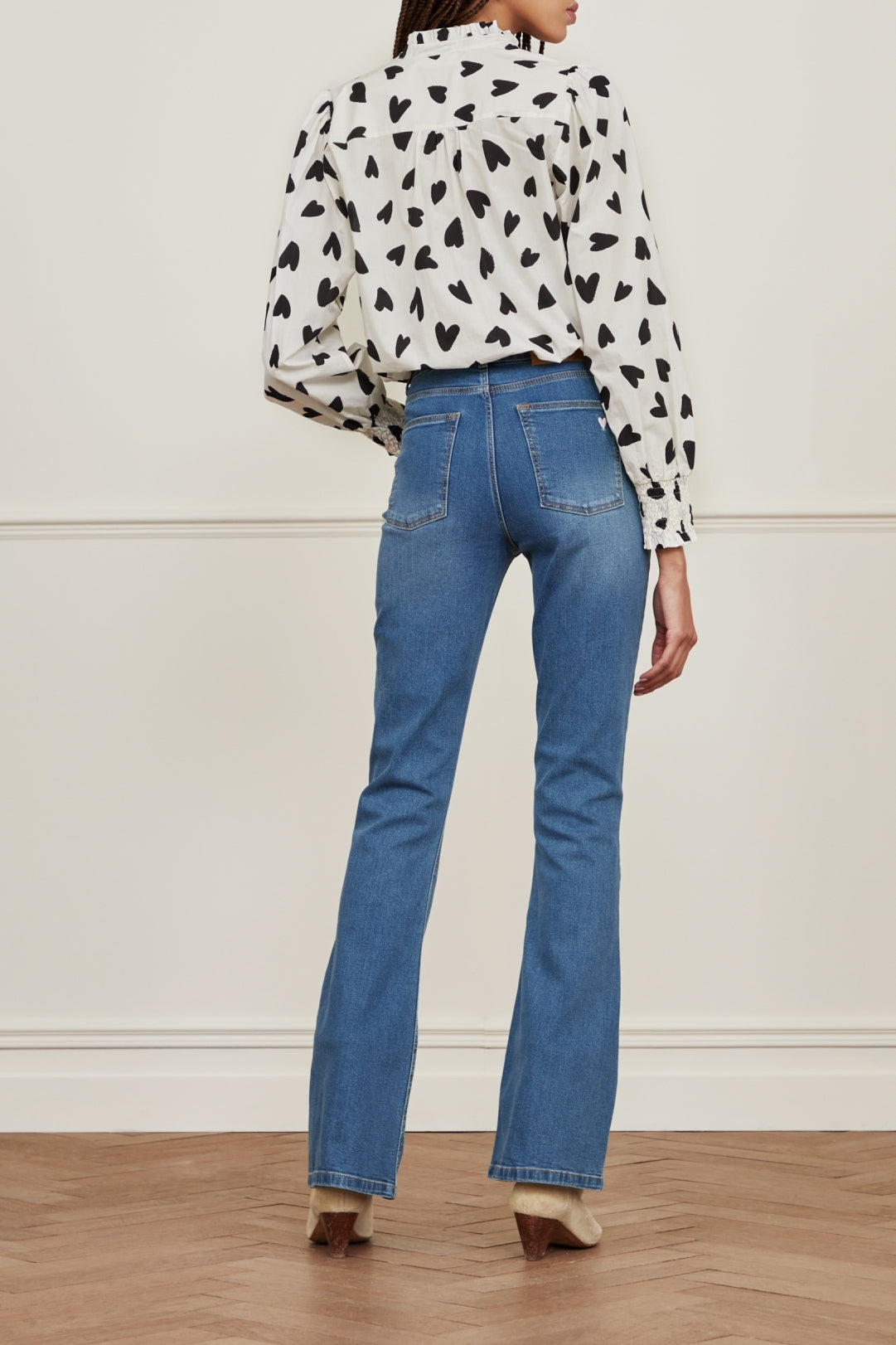 Eva Denim Flare Trousers Fabienne chapot - second hand