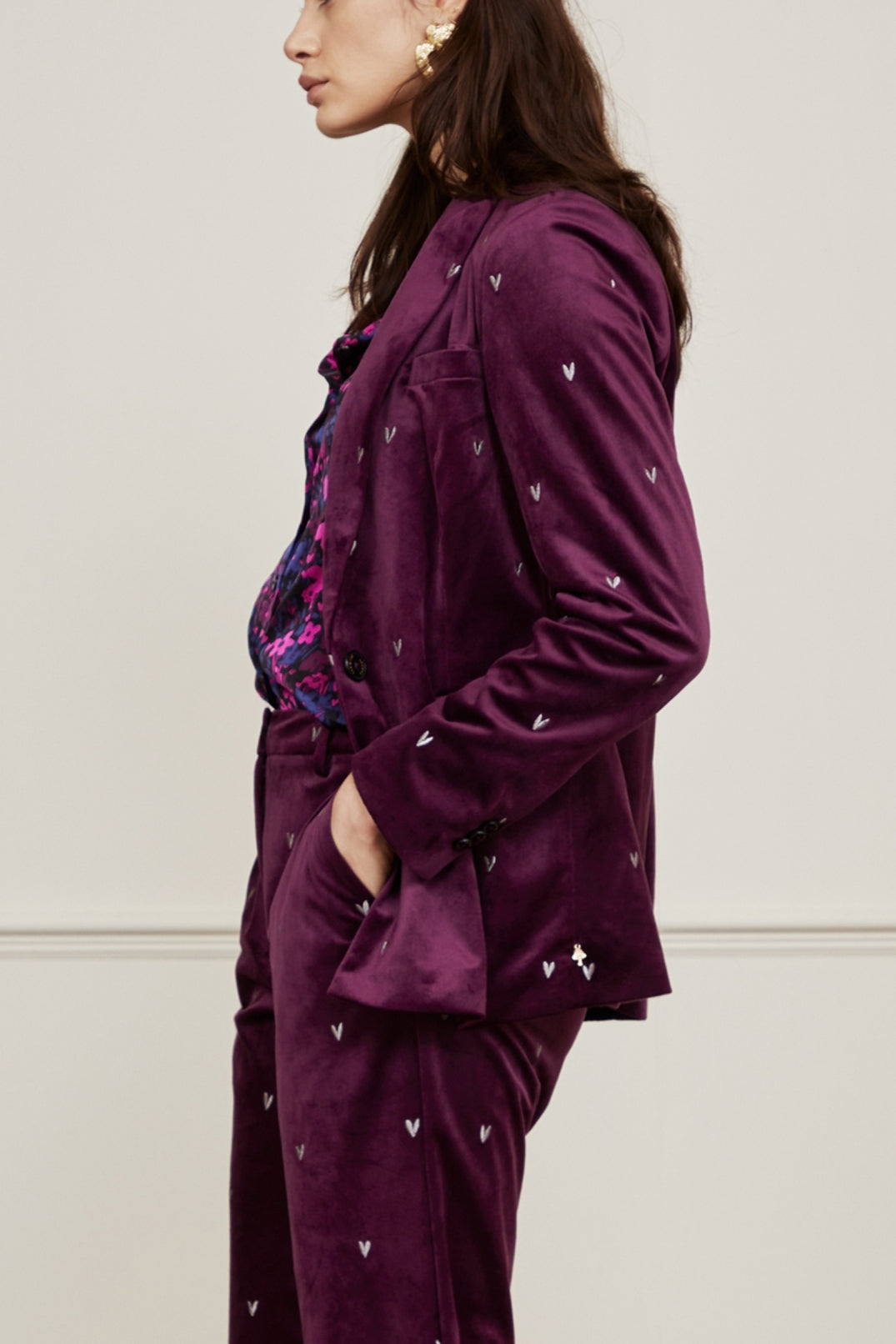 Puck Velvet Blazer Fabienne chapot - second hand