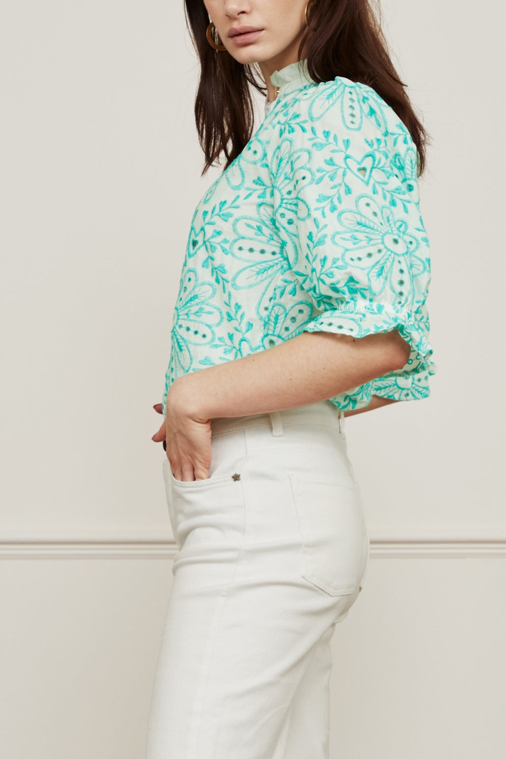 Meggy Broderie Blouse Fabienne chapot - second hand