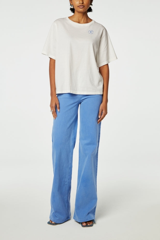 Fay Poem Blue T-shirt Fabienne chapot - second hand