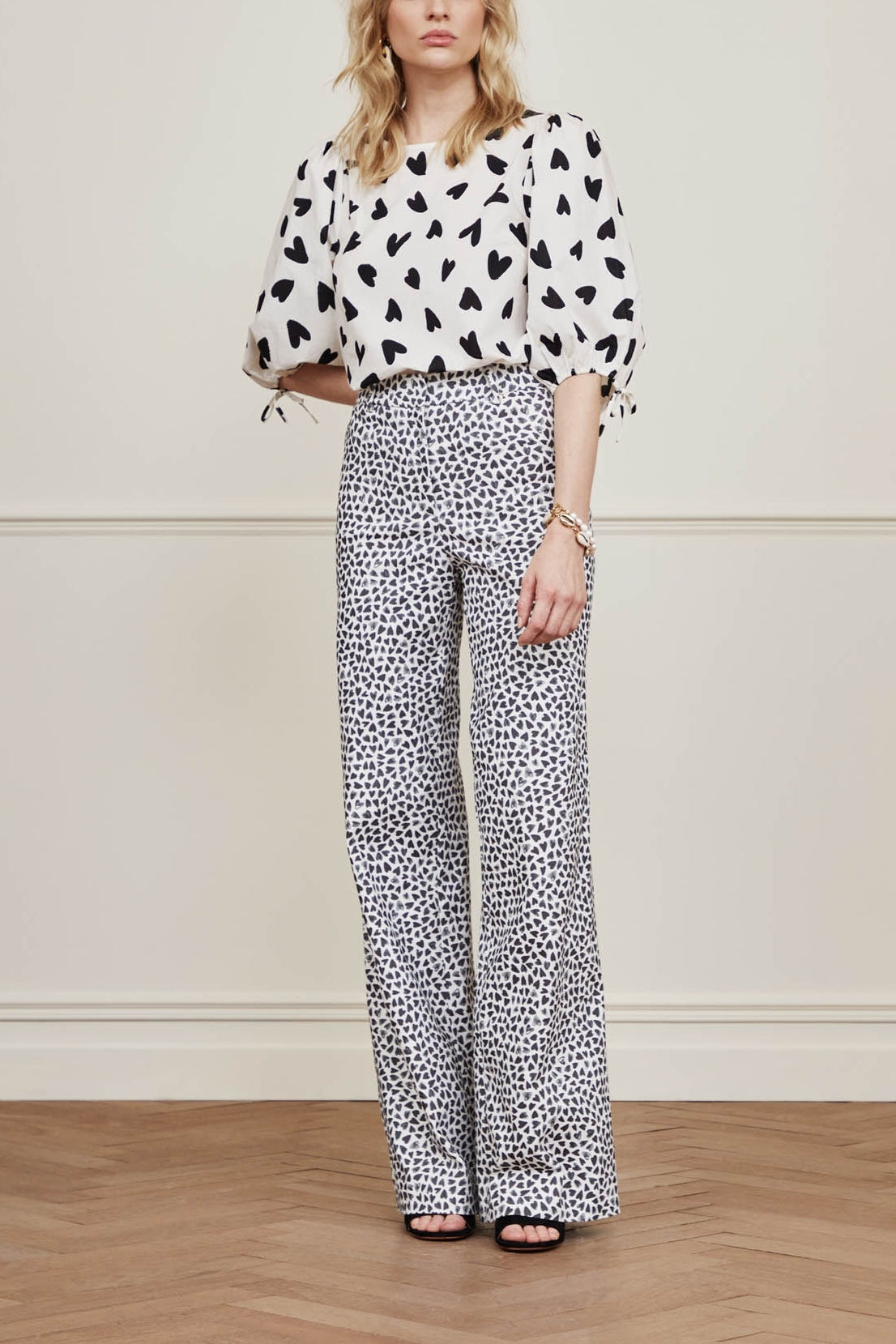 City Wide Leg Trousers Fabienne chapot - second hand