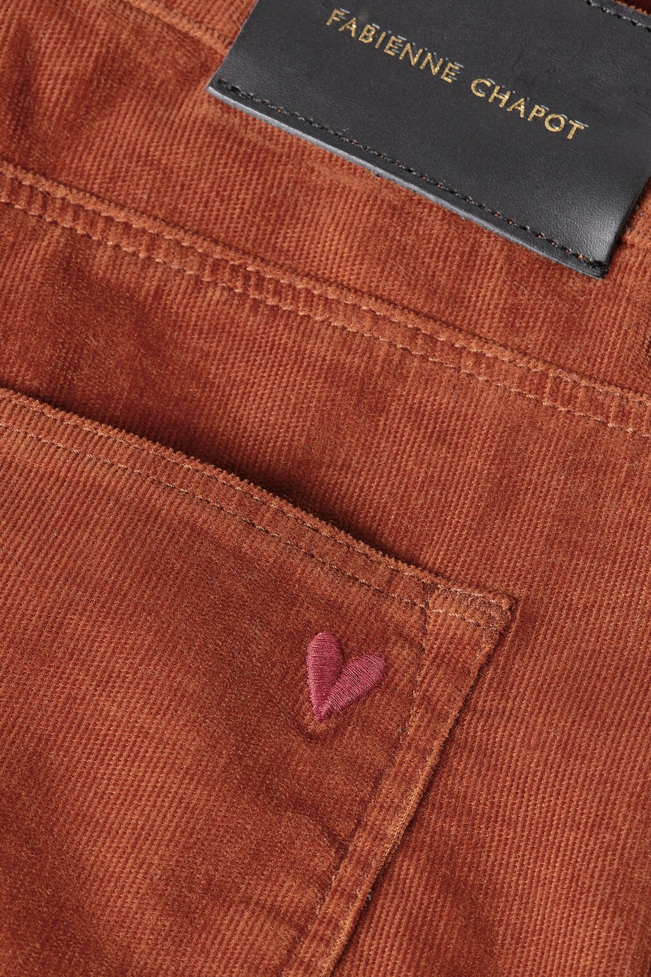 Eva Corduroy Flare Trousers Fabienne chapot - second hand