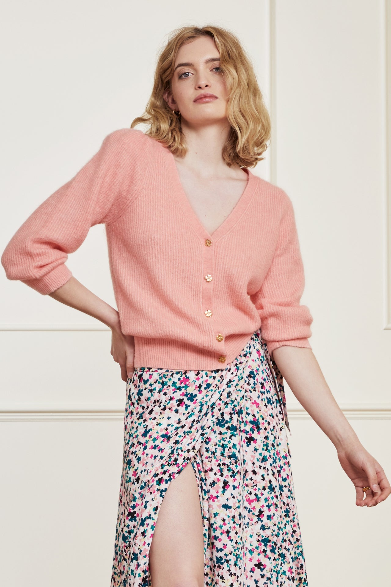 Sally Cardigan 3/4 Sleeve Fabienne chapot - second hand