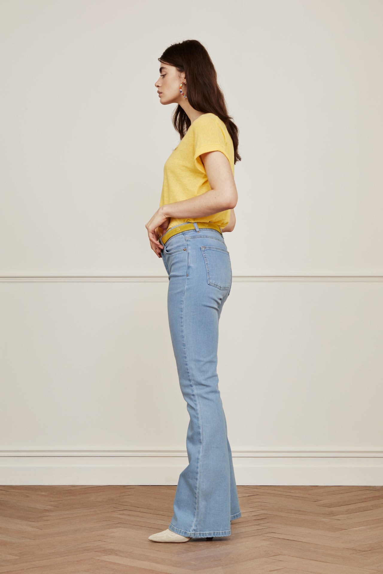 Eva Denim Flare Trousers Fabienne chapot - second hand