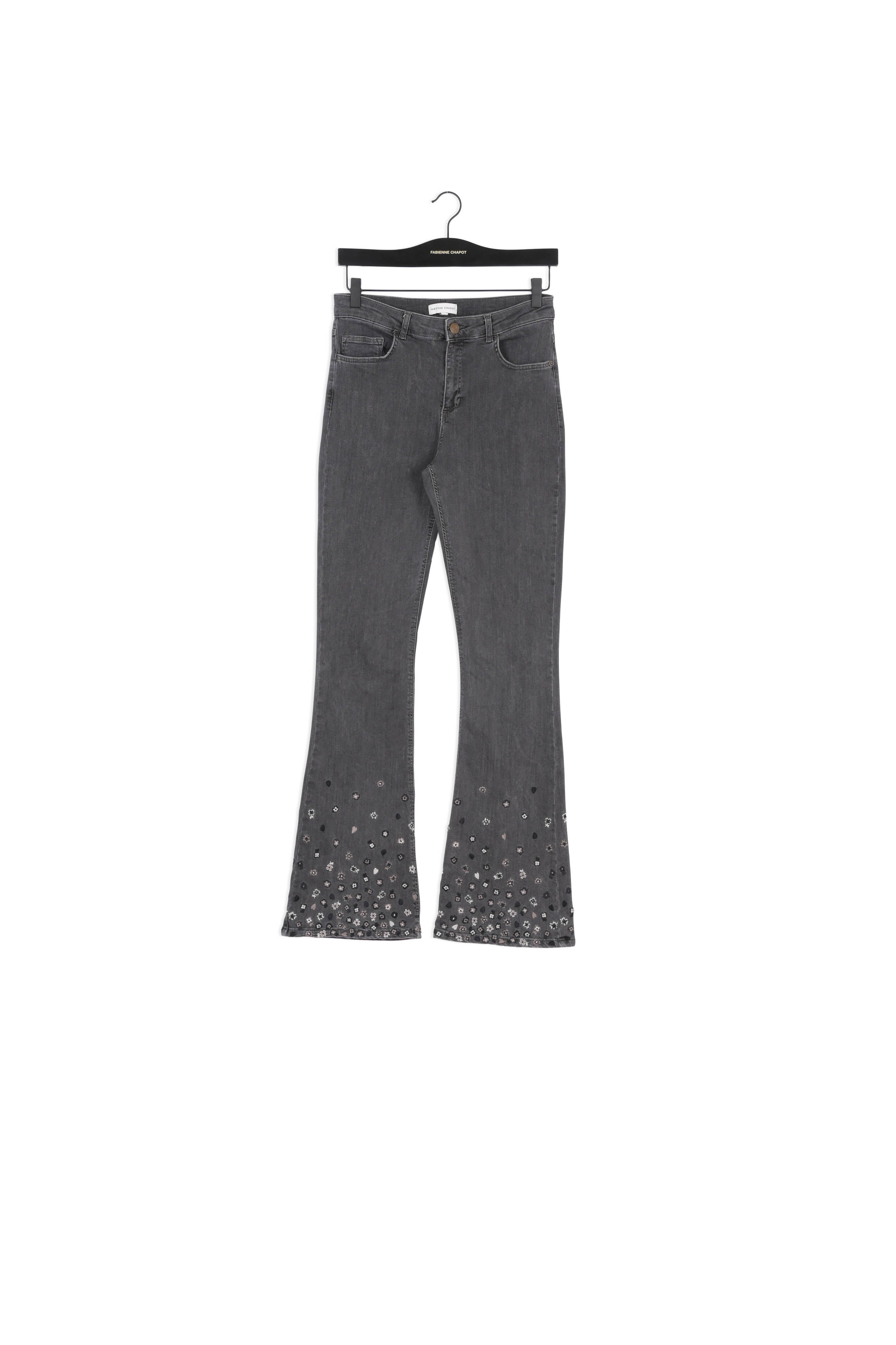 Eva Denim Flare Embro Trousers Fabienne chapot - second hand