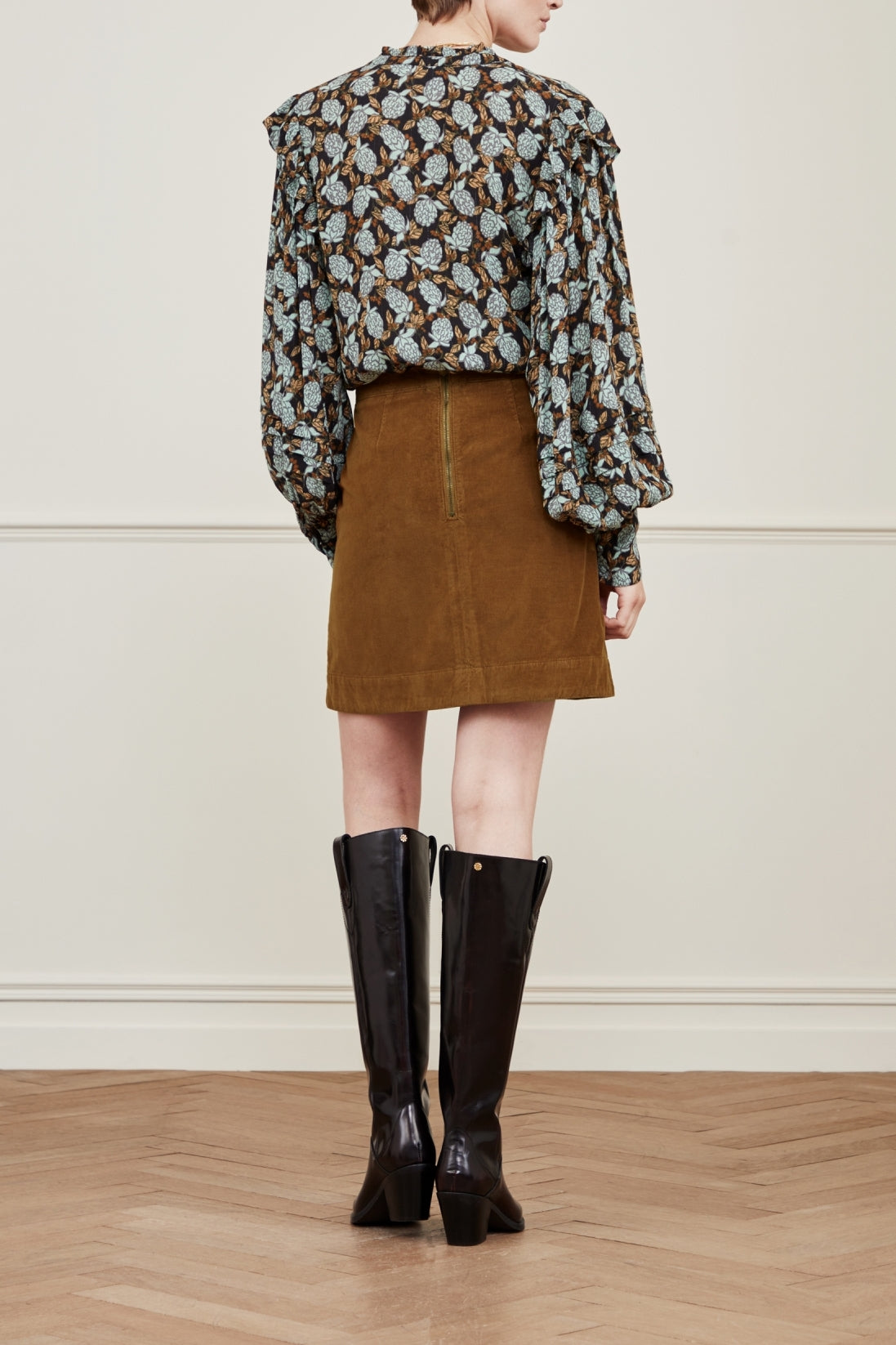 Vivian cord Skirt Fabienne chapot - second hand