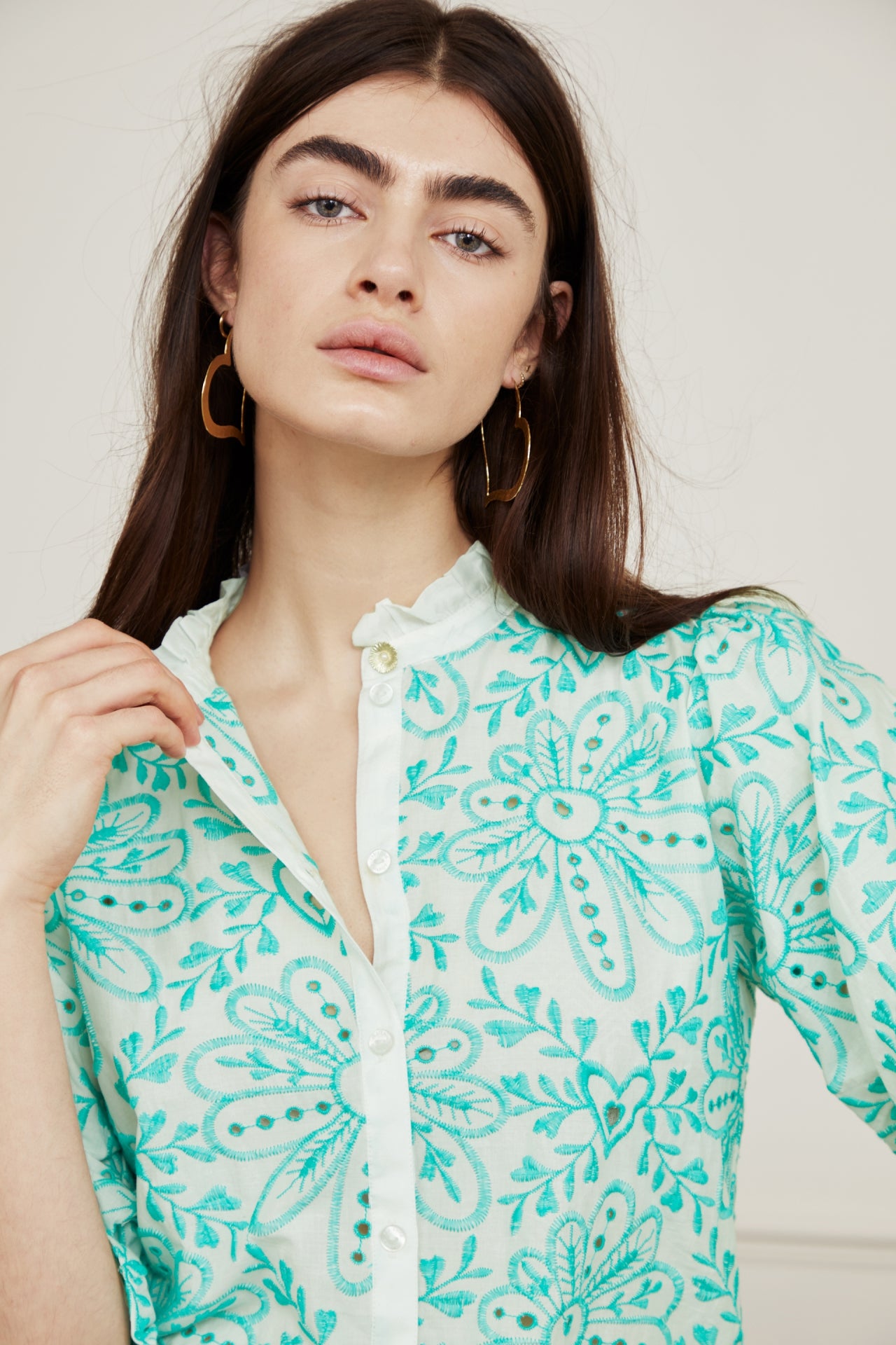 Meggy Broderie Blouse Fabienne chapot - second hand
