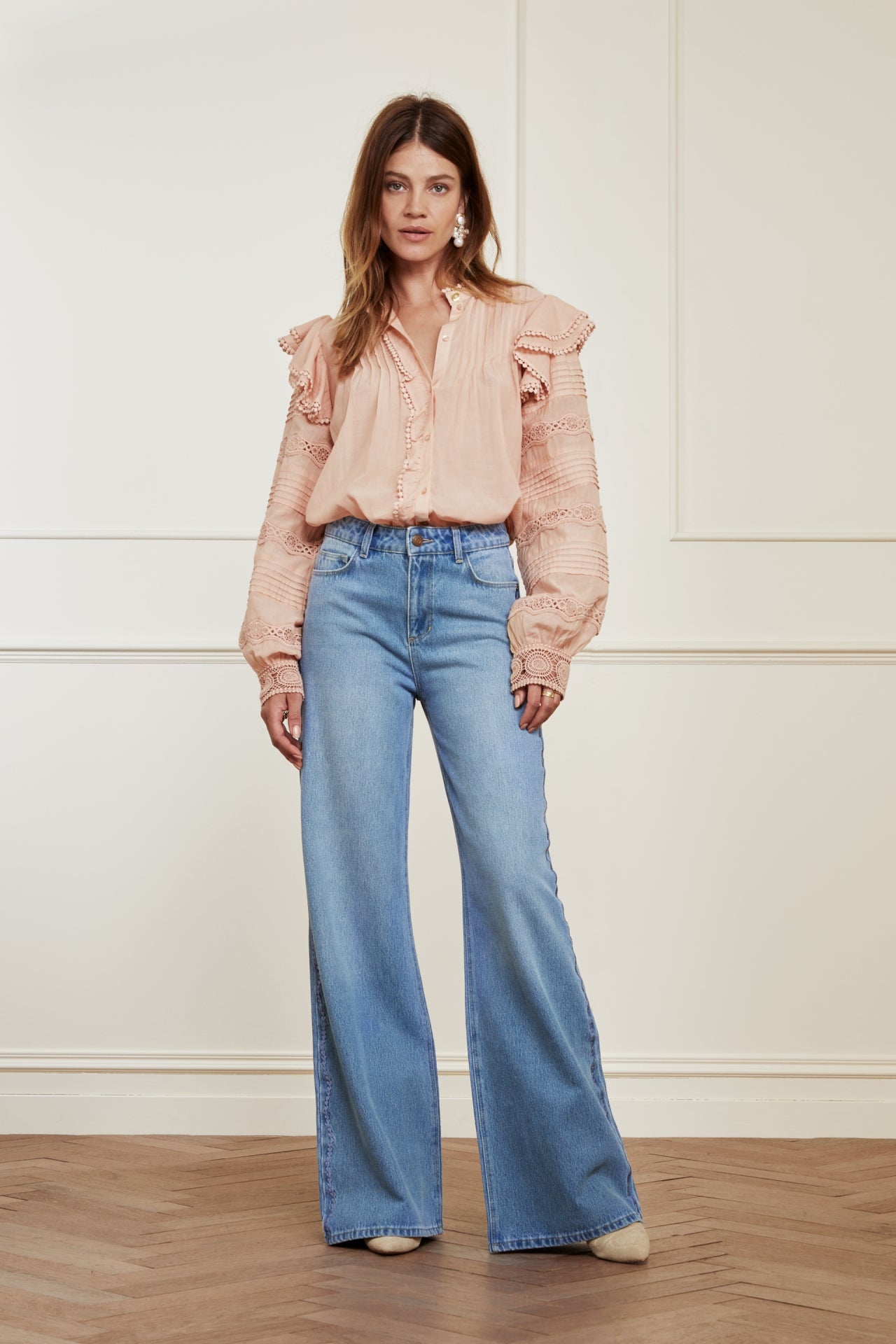 Thea Wide Leg Trousers Fabienne chapot - second hand