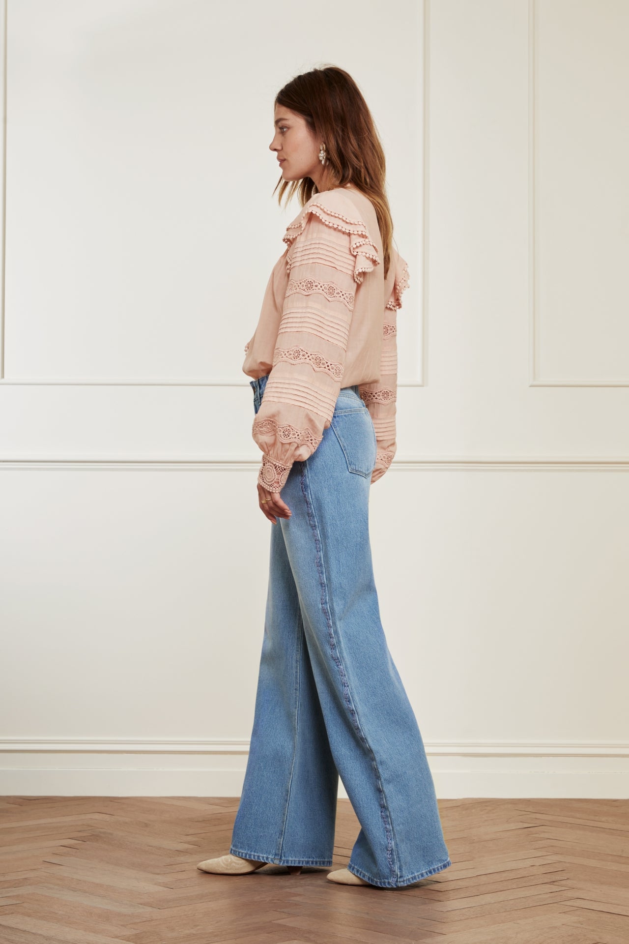 Thea Wide Leg Trousers Fabienne chapot - second hand