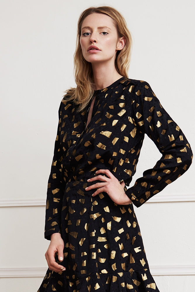 Sunset Foil Blouse Fabienne chapot - second hand