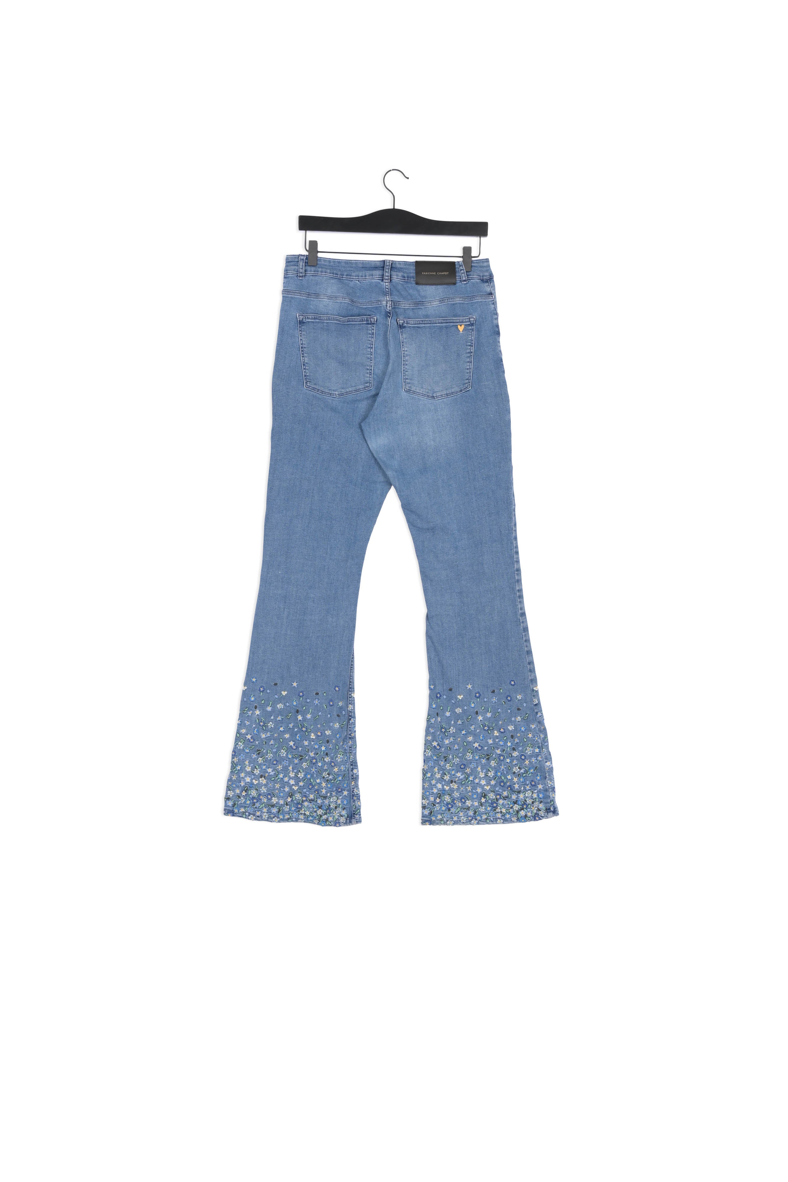 Eva Denim Emb Flare Trousers Fabienne chapot - second hand