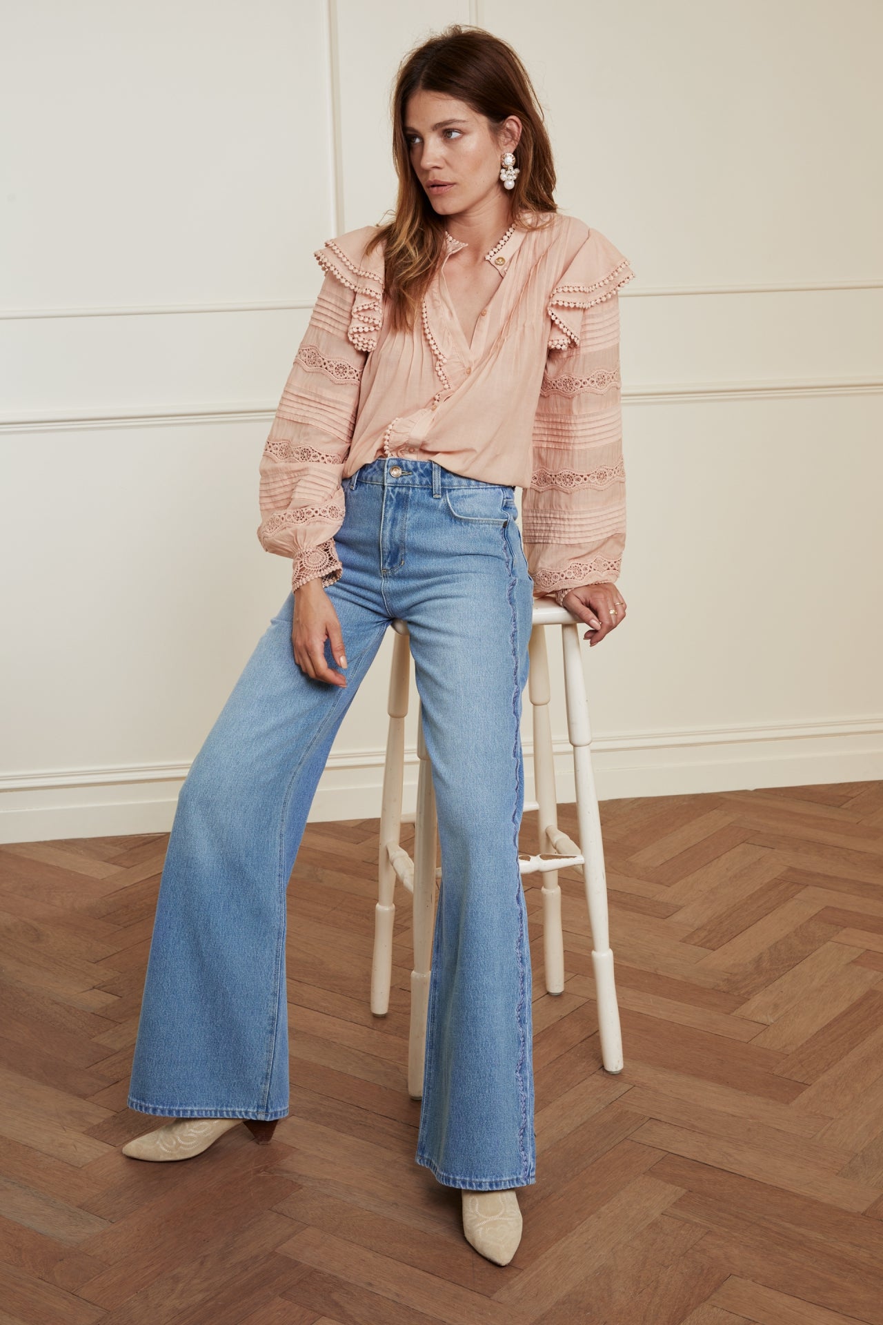 Thea Wide Leg Trousers Fabienne chapot - second hand