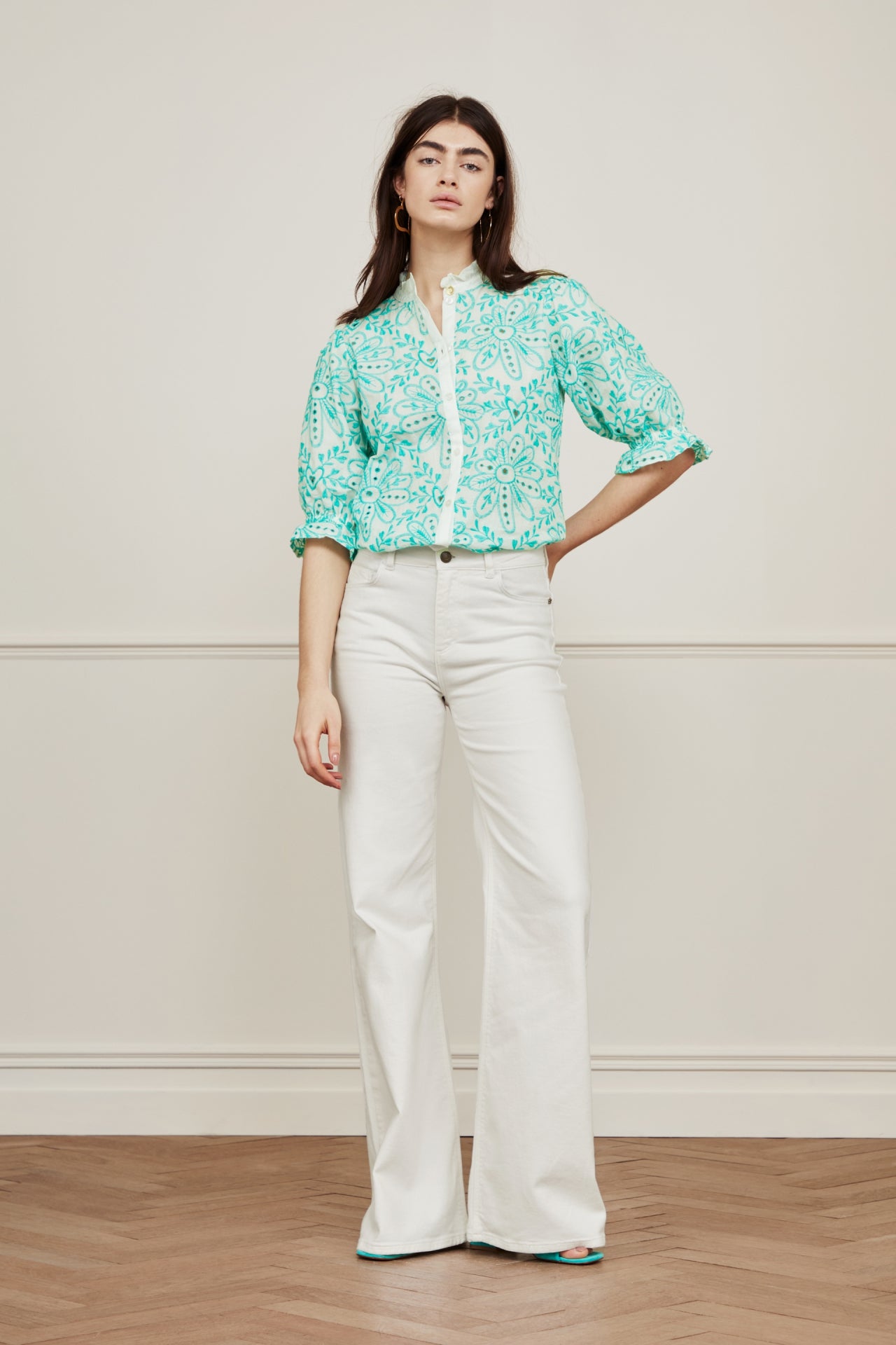 Meggy Broderie Blouse Fabienne chapot - second hand