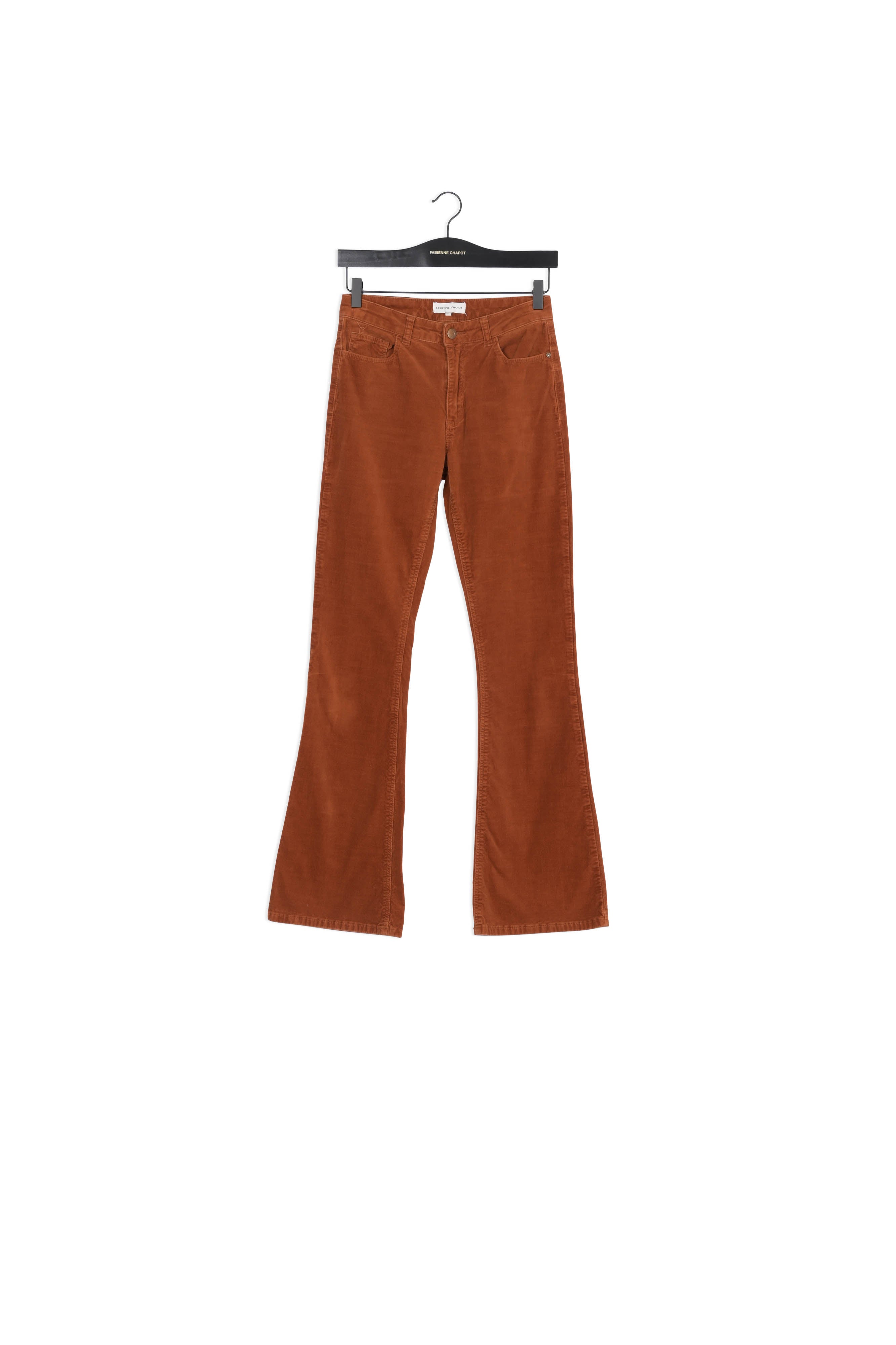 Eva Corduroy Flare Trousers Fabienne chapot - second hand