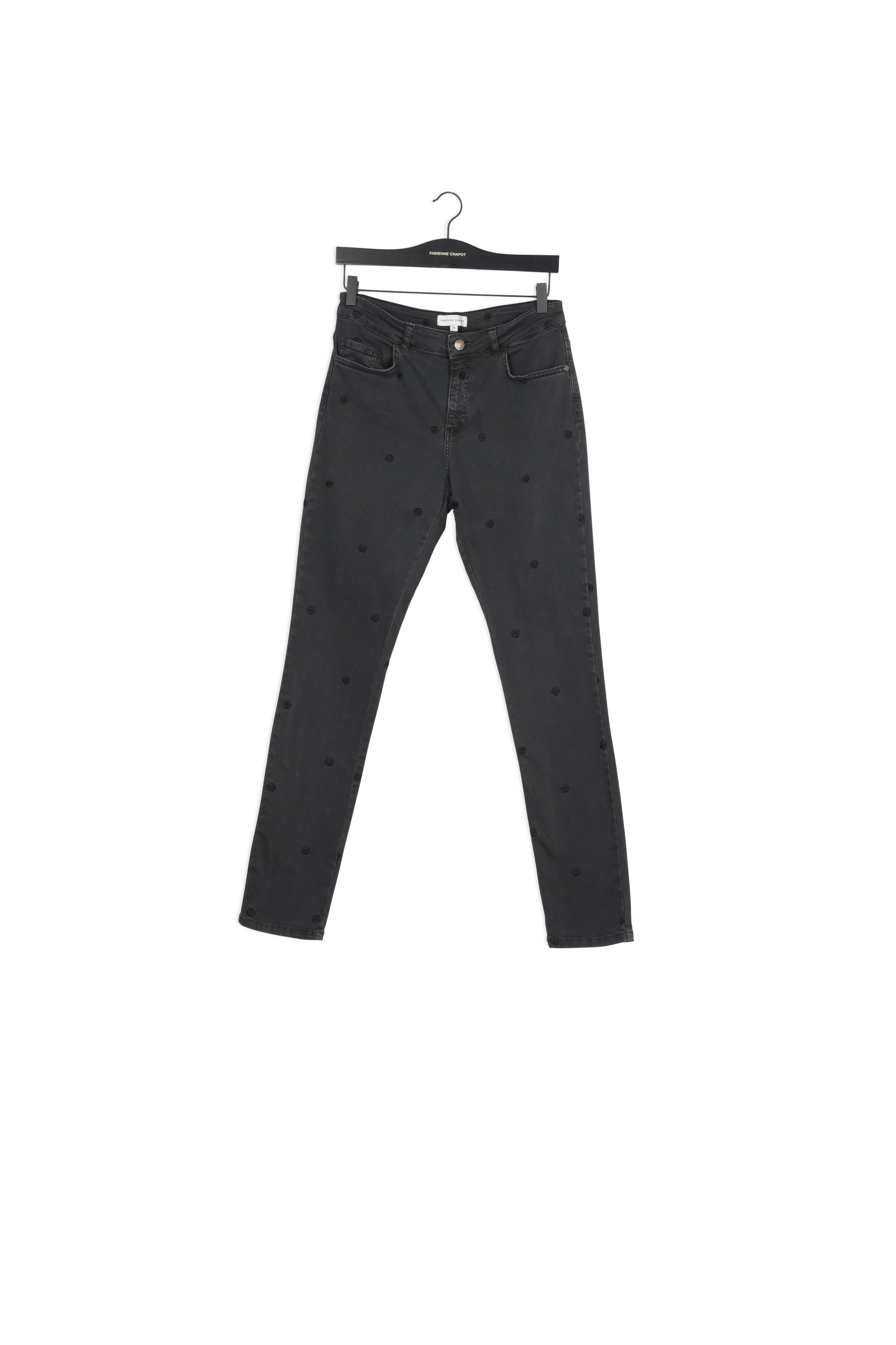 Eva Slim Embro Trousers Fabienne chapot - second hand